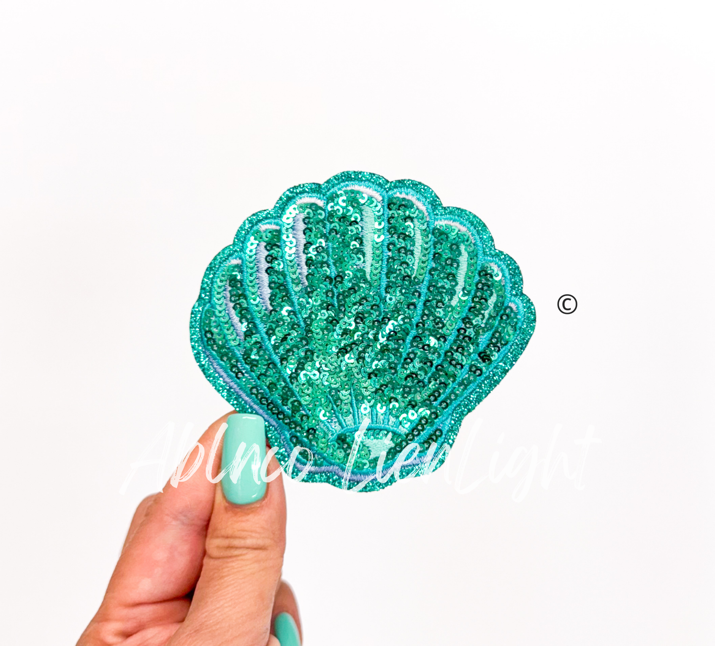 Sea Shells Summer Sequin Patch