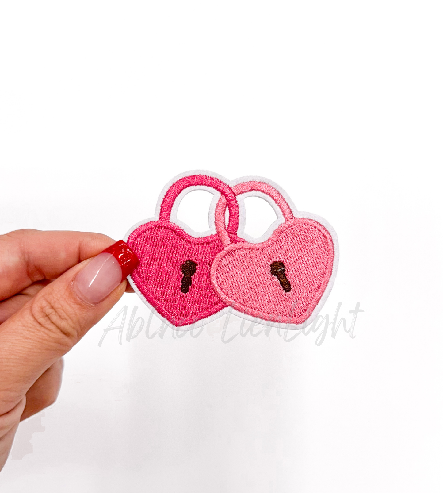 Heart Locket Valentines Embroidery Patch