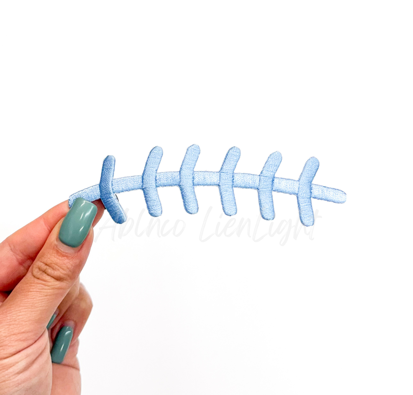 Football Laces Embroidery Patch