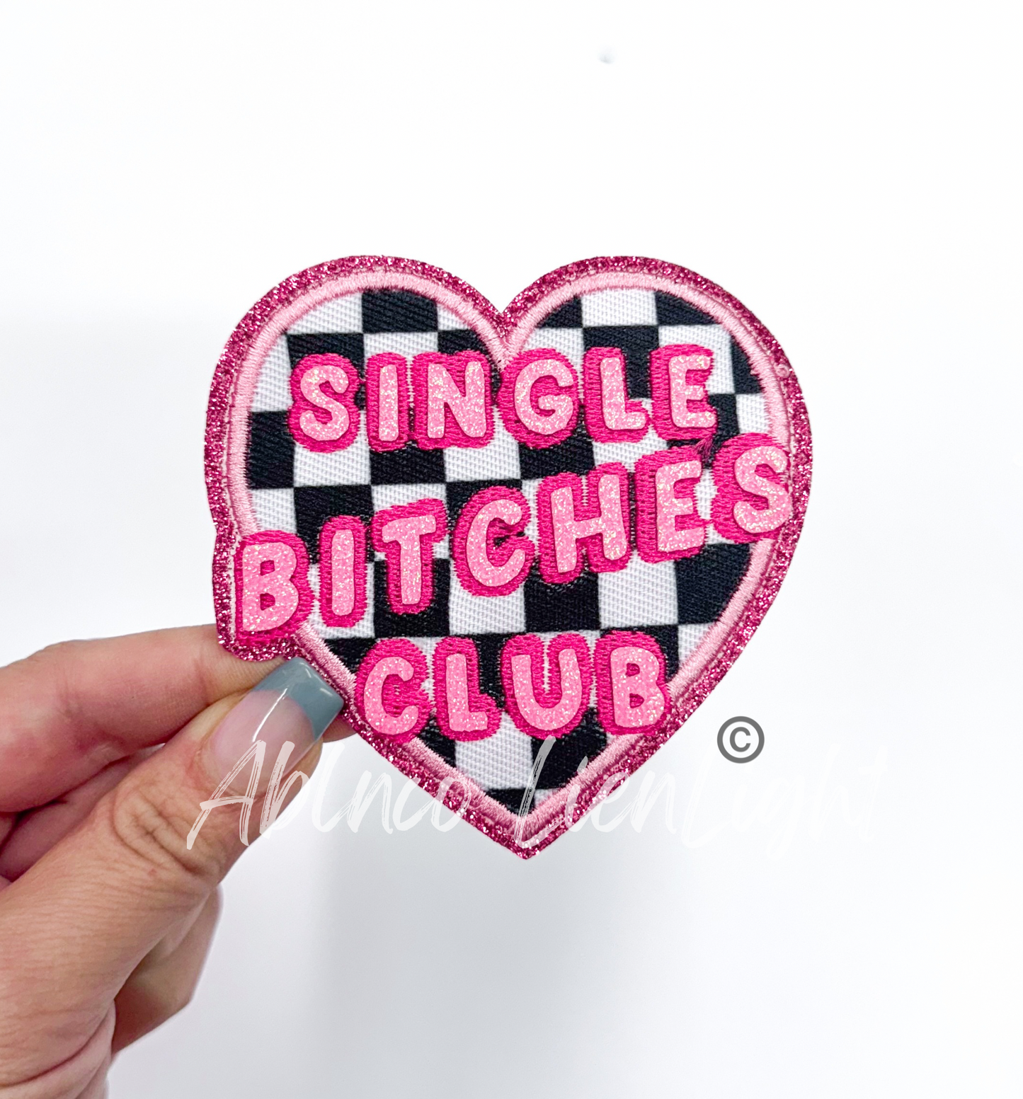 Single Bitches Club©️ Valentines Glitter Embroidery Patch