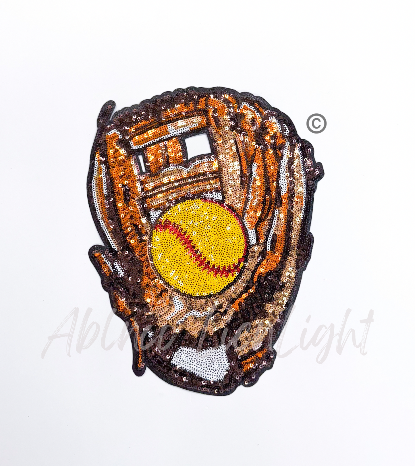 Softball Glove Mit Sequin Patch