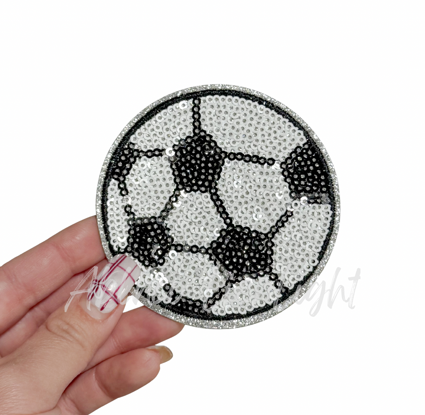 Soccer Sequin Patch - 3.15”
