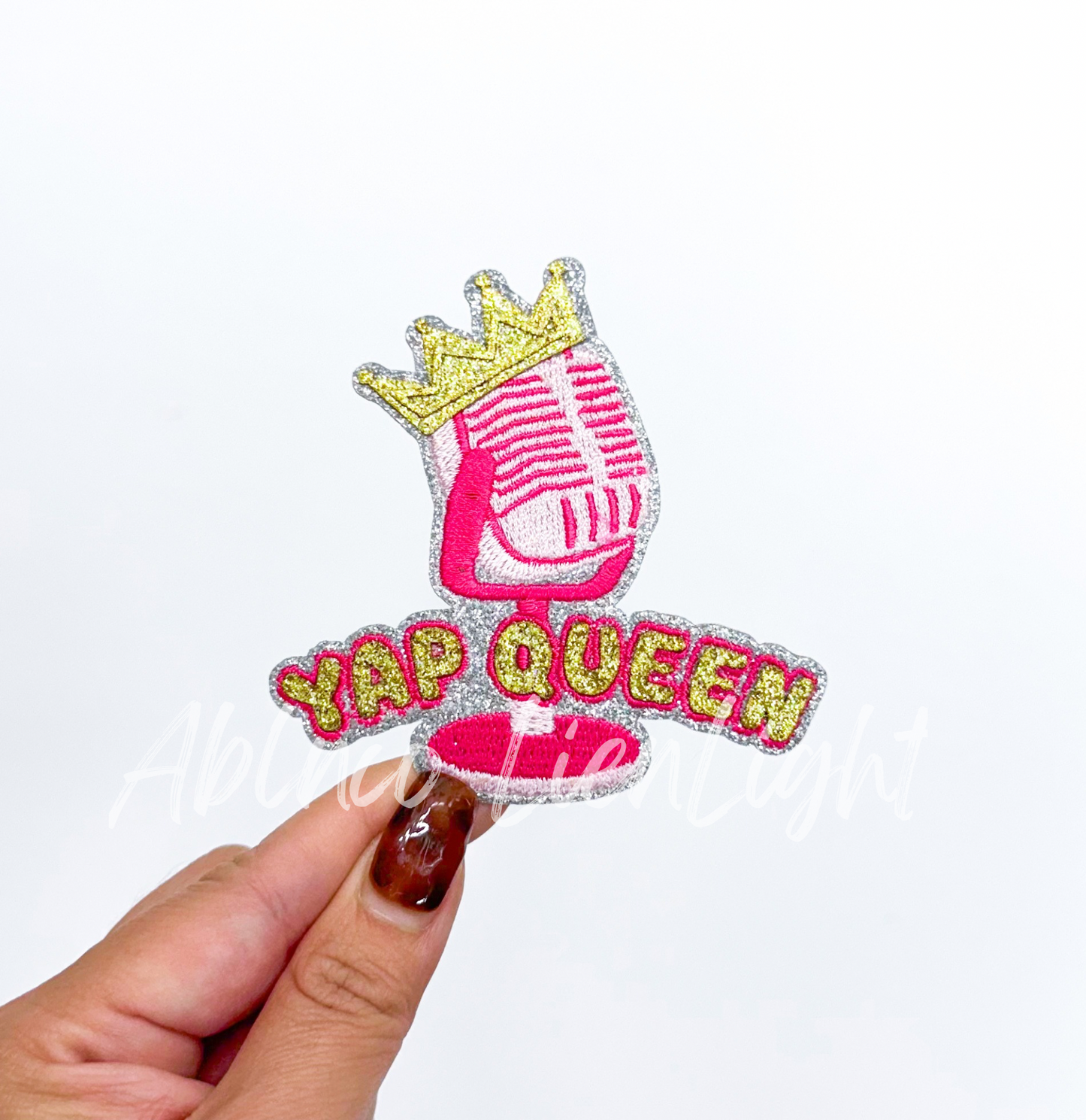 Yap Queen Glitter Embroidery Patch