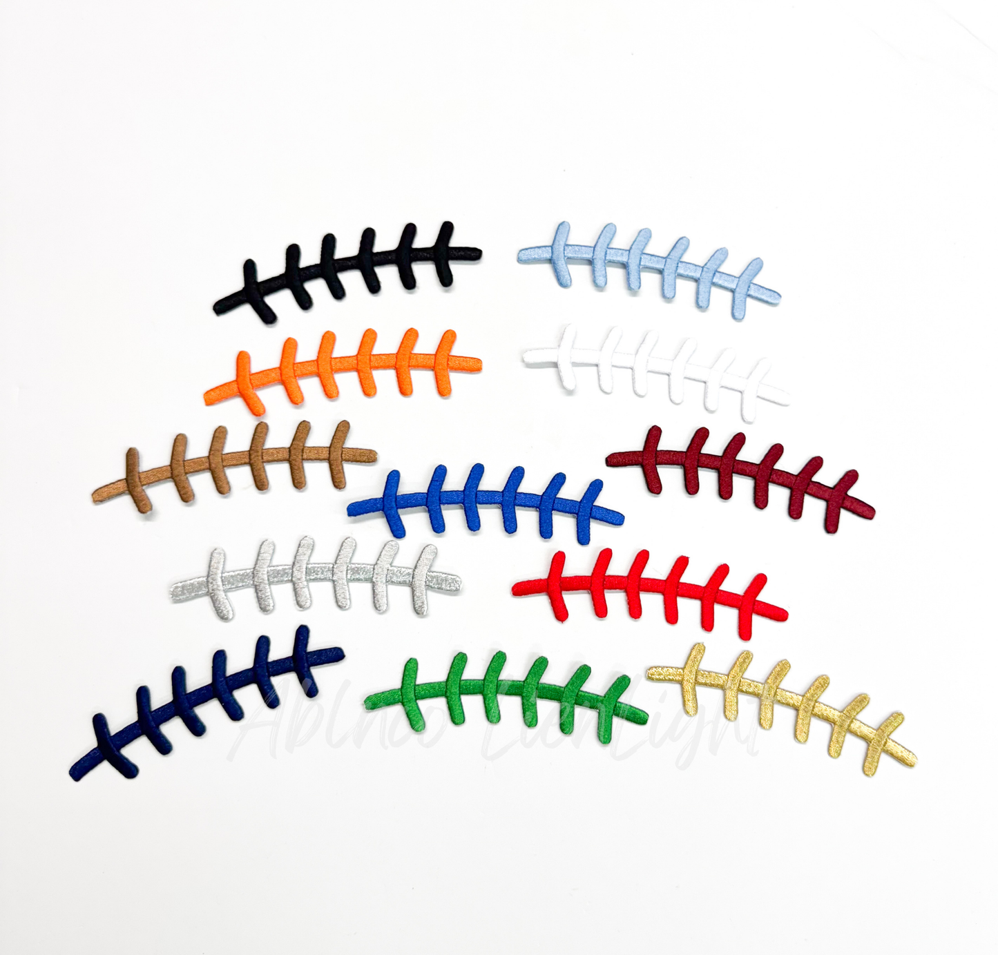 Football Laces Embroidery Patch