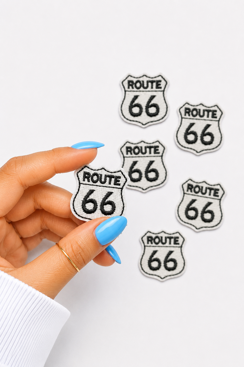 Mini Route 66 Embroidered Patch
