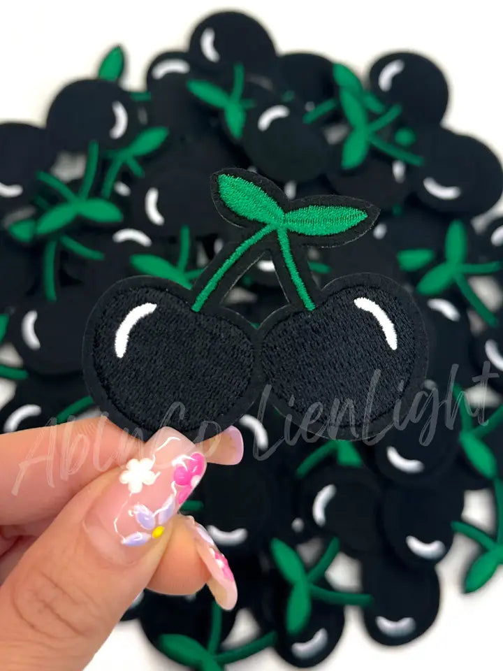 Turquoise Cherries Patch