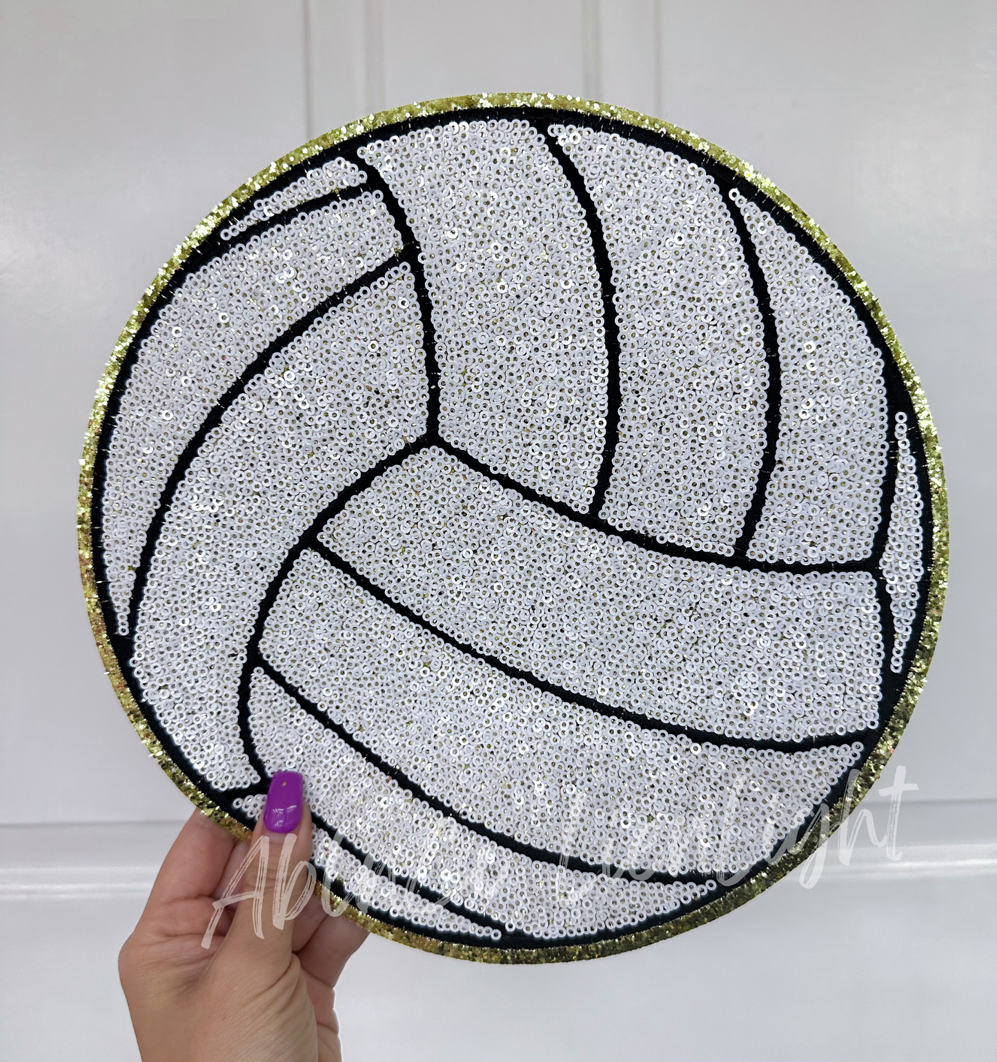 Volleyball Sequin Patch