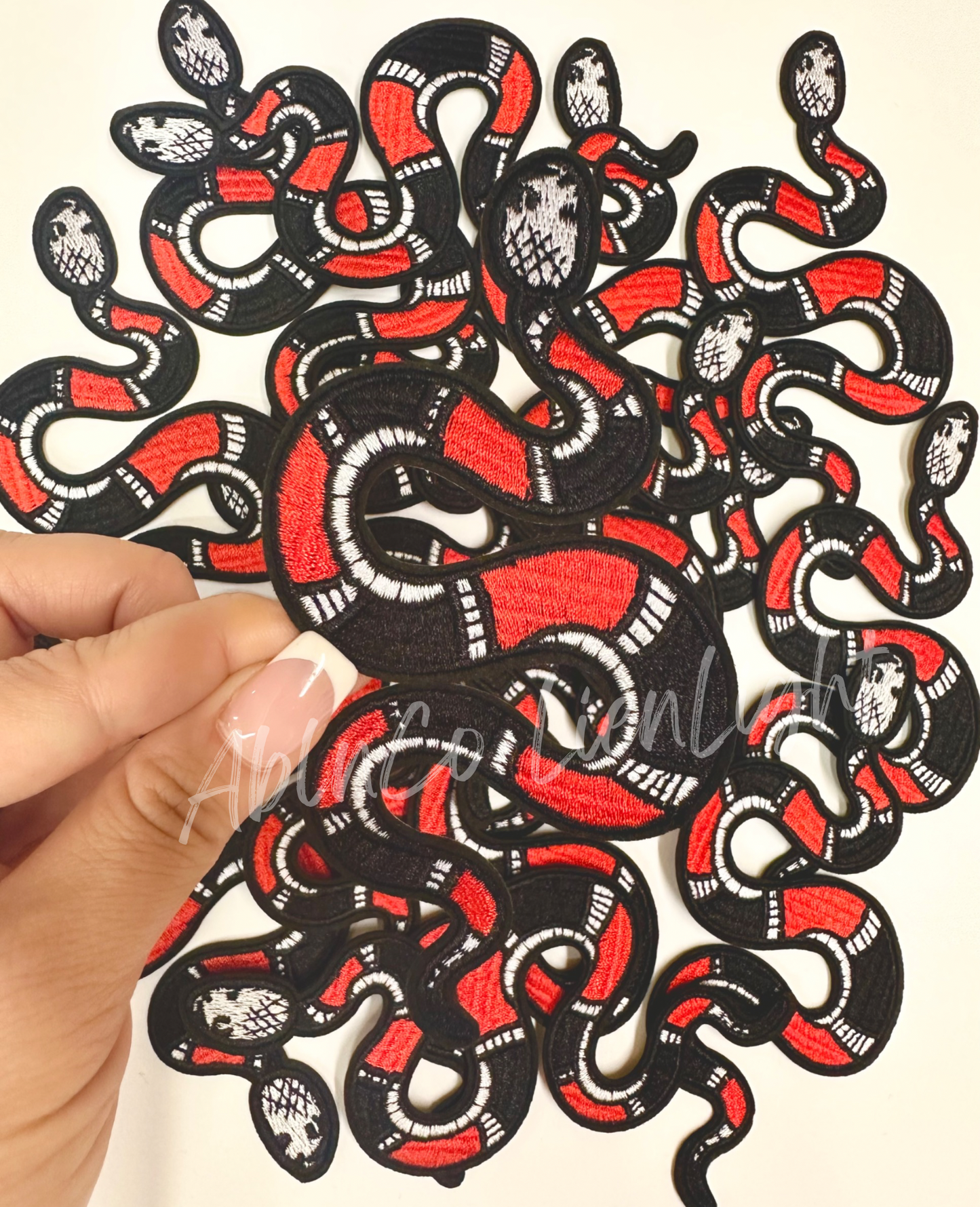 Snake Embroidery Patch