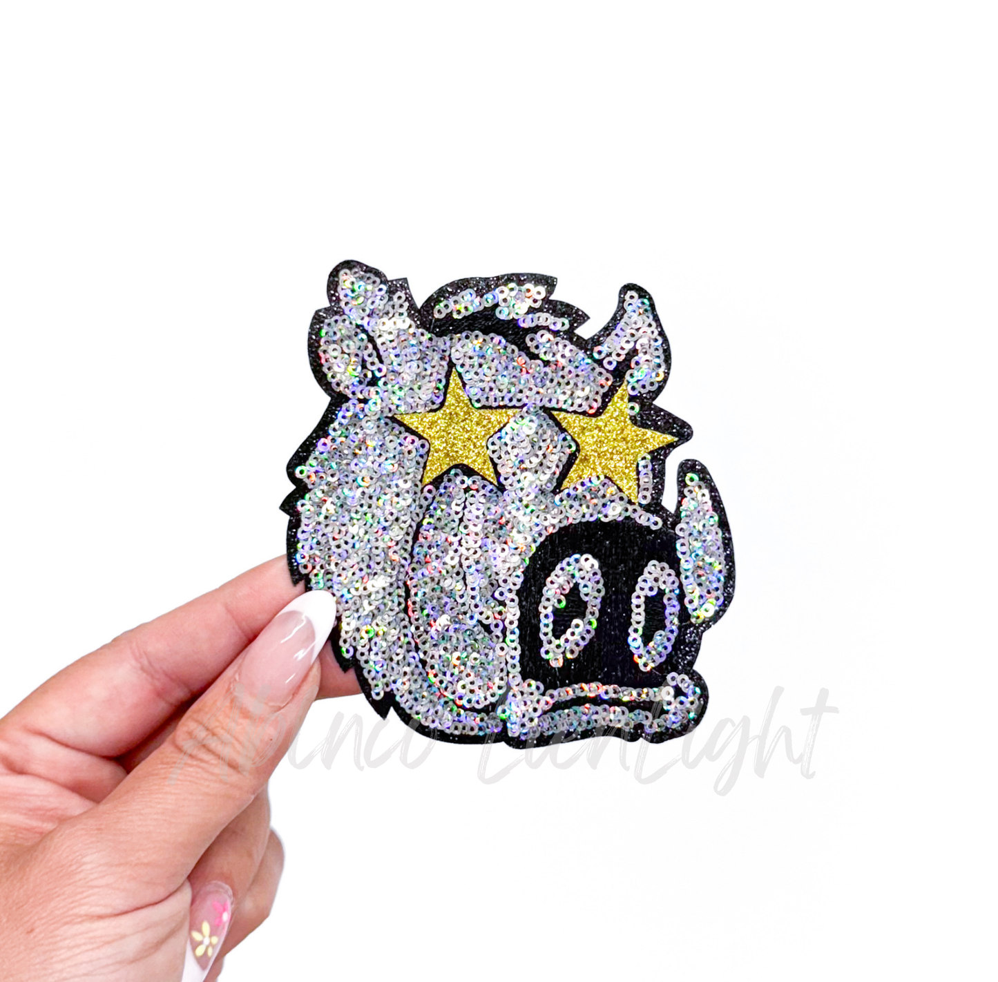 Hog Pig Mascot Gameday Sequin Patch - Small