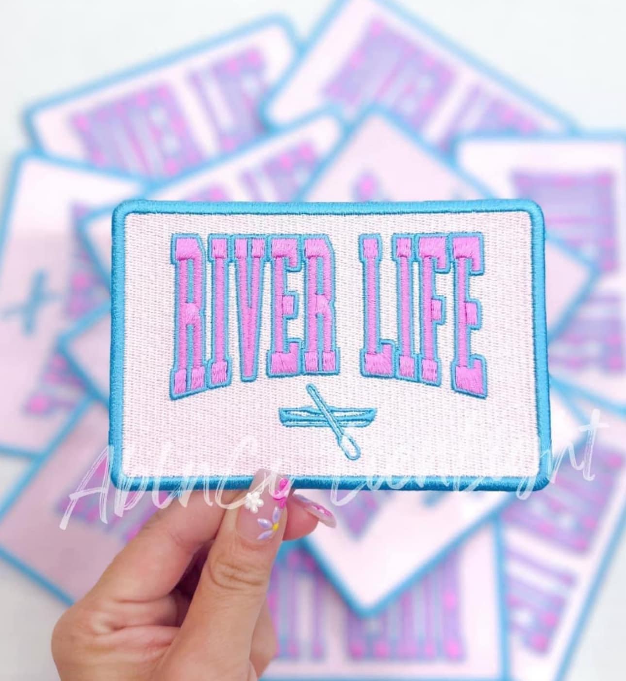 River Life Embroidery Patch