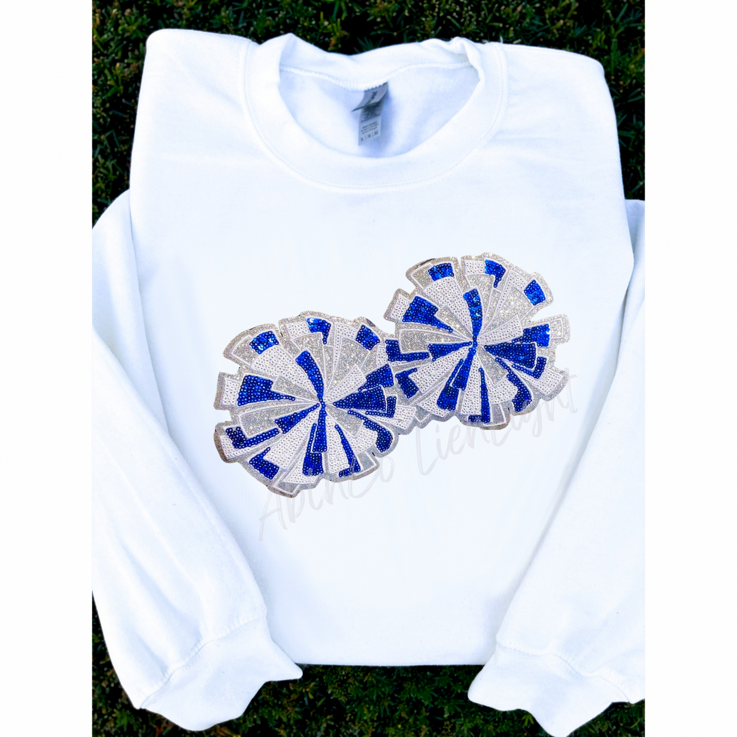Cheer Pom Poms Royal Patch