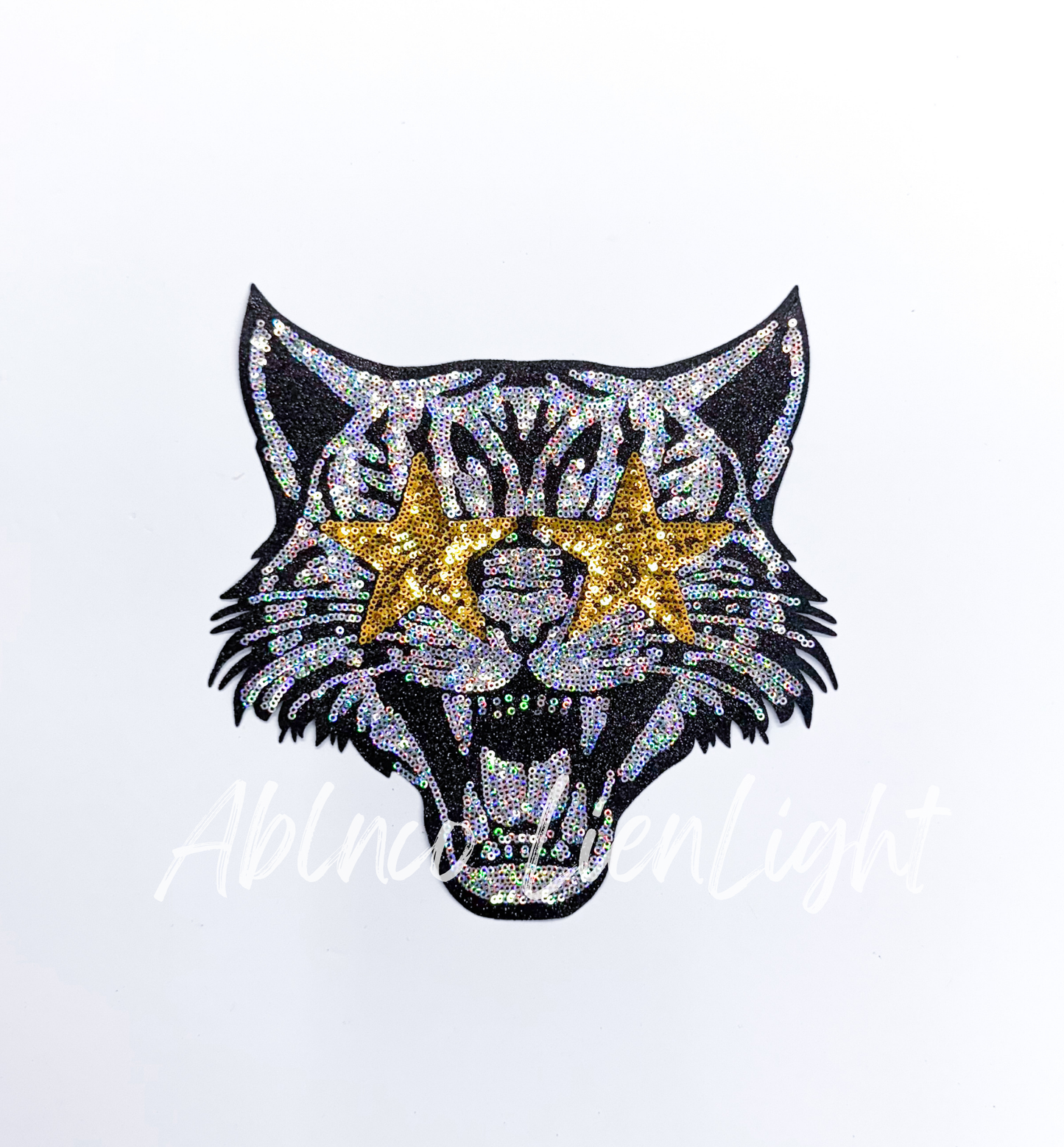 Wildcat Mascot Gameday Sequin Patch