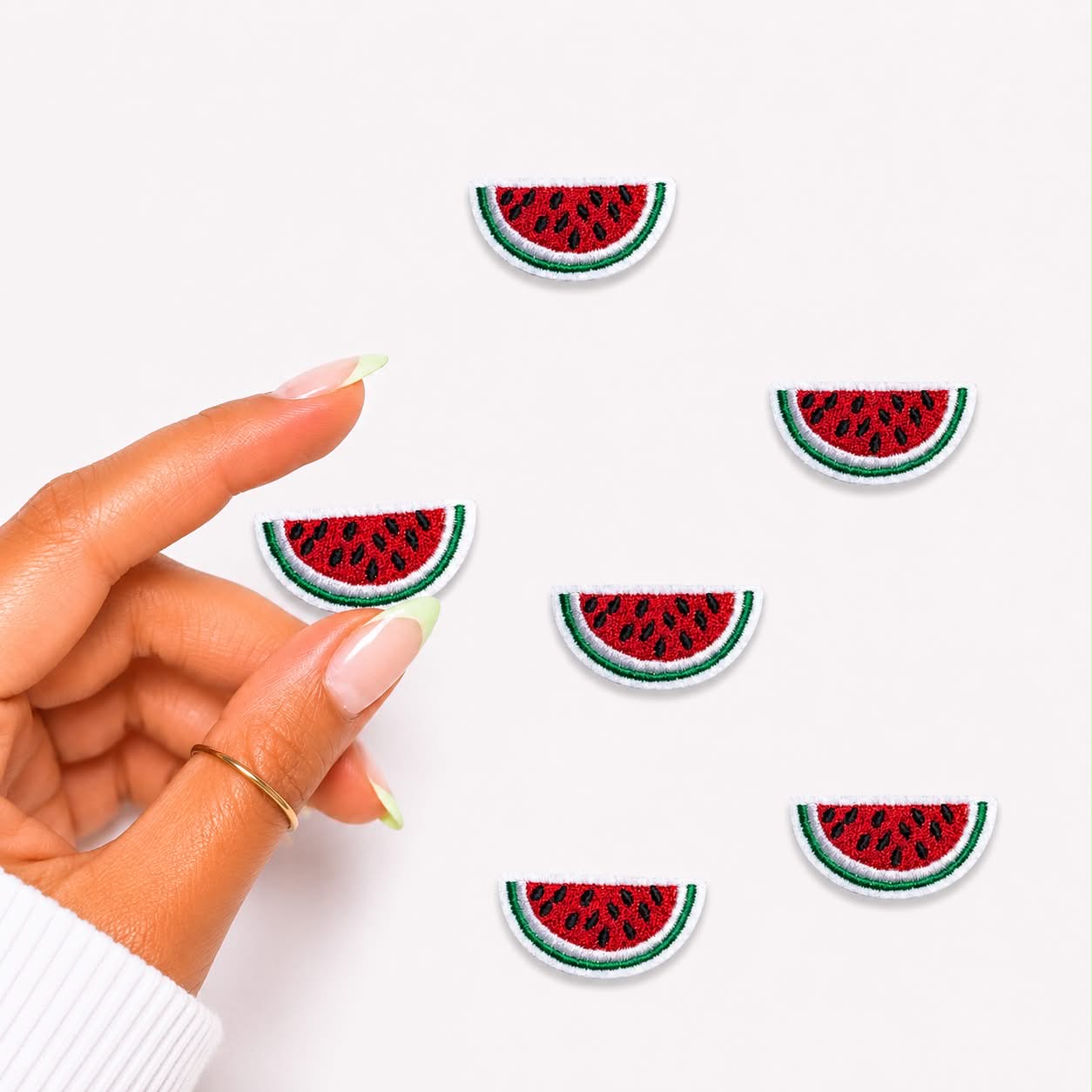Mini Watermelon Embroidered Patch