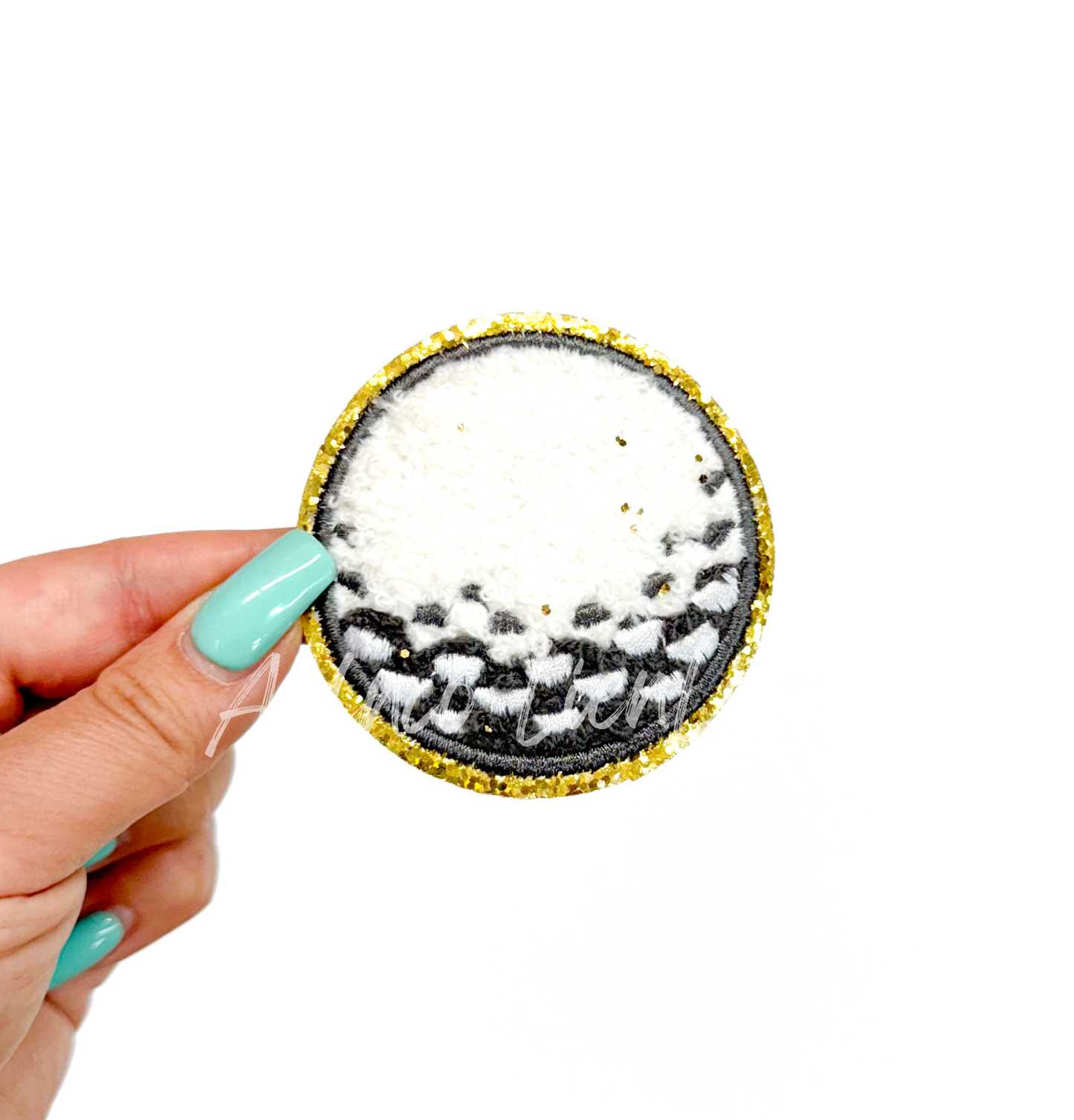 Golf Ball Chenille Embroidery Patch