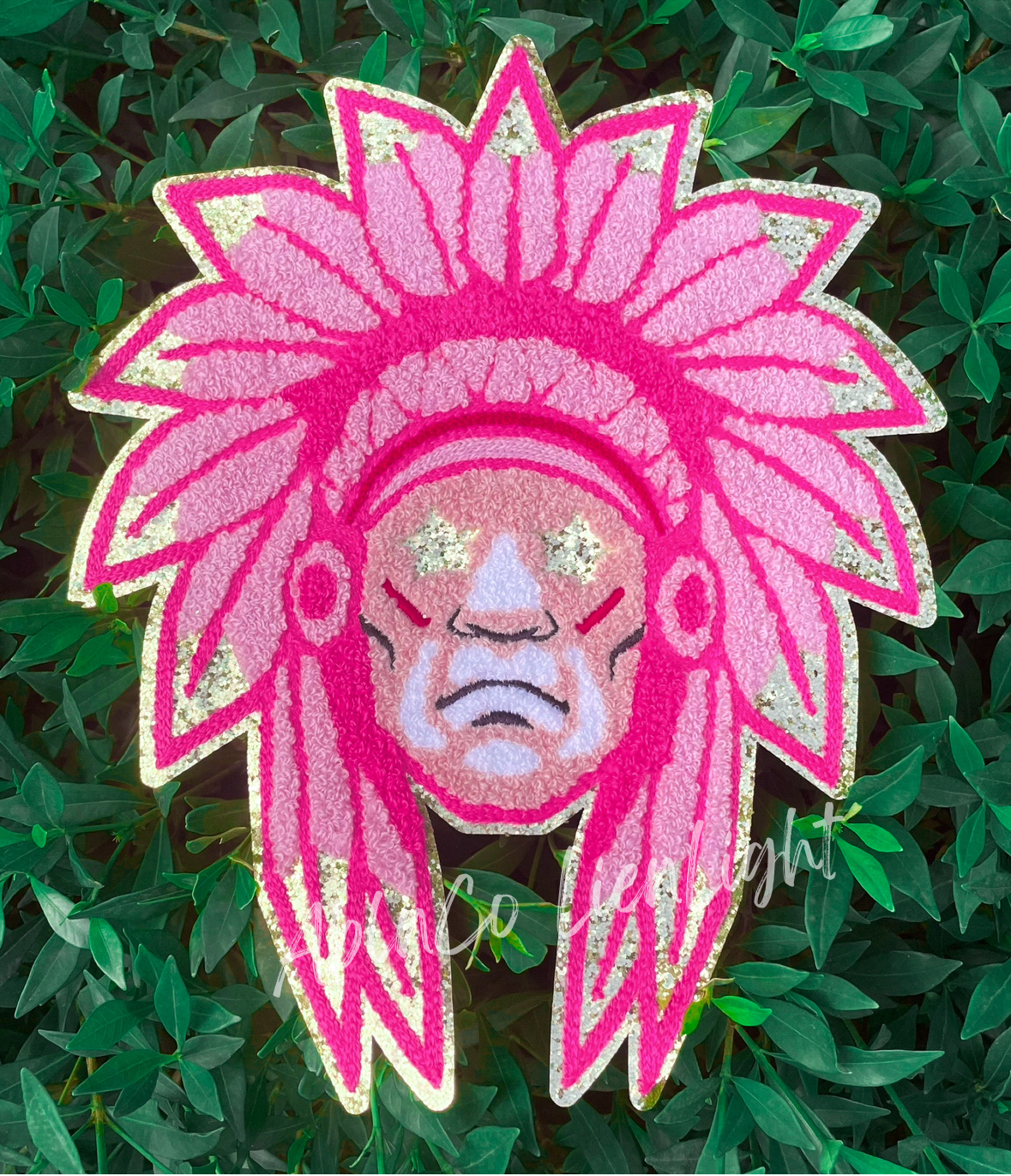 PREPPY PINK MASCOT™ Chenille Patch Only - DIY Craft