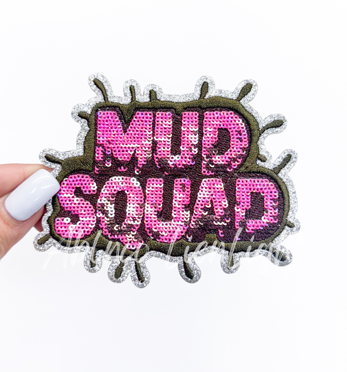 Mud Squad SXS Off Road Racing Sequin Patch