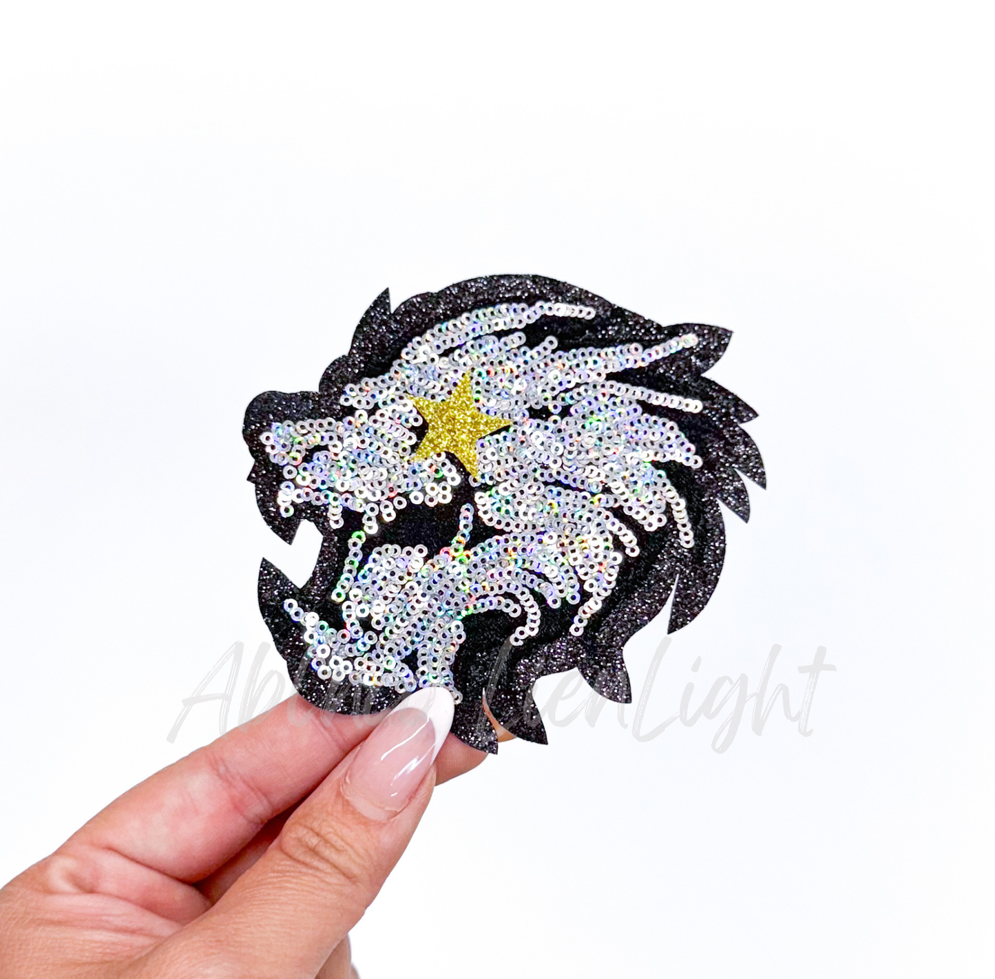 Dragon Mascot Gameday Sequin Patch - Small
