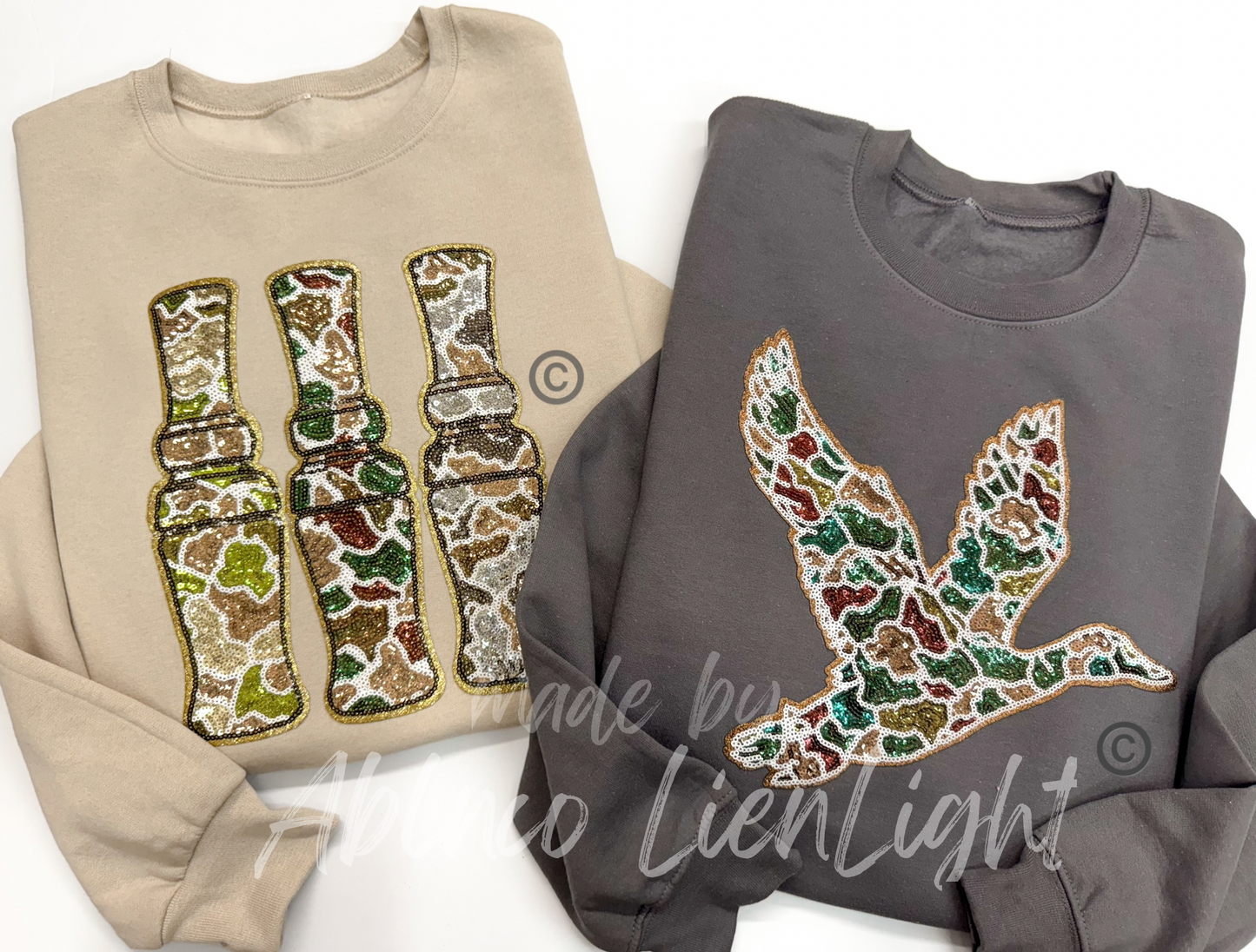 Shotgun Shells Hunting Sequin Patch Sweatshirt