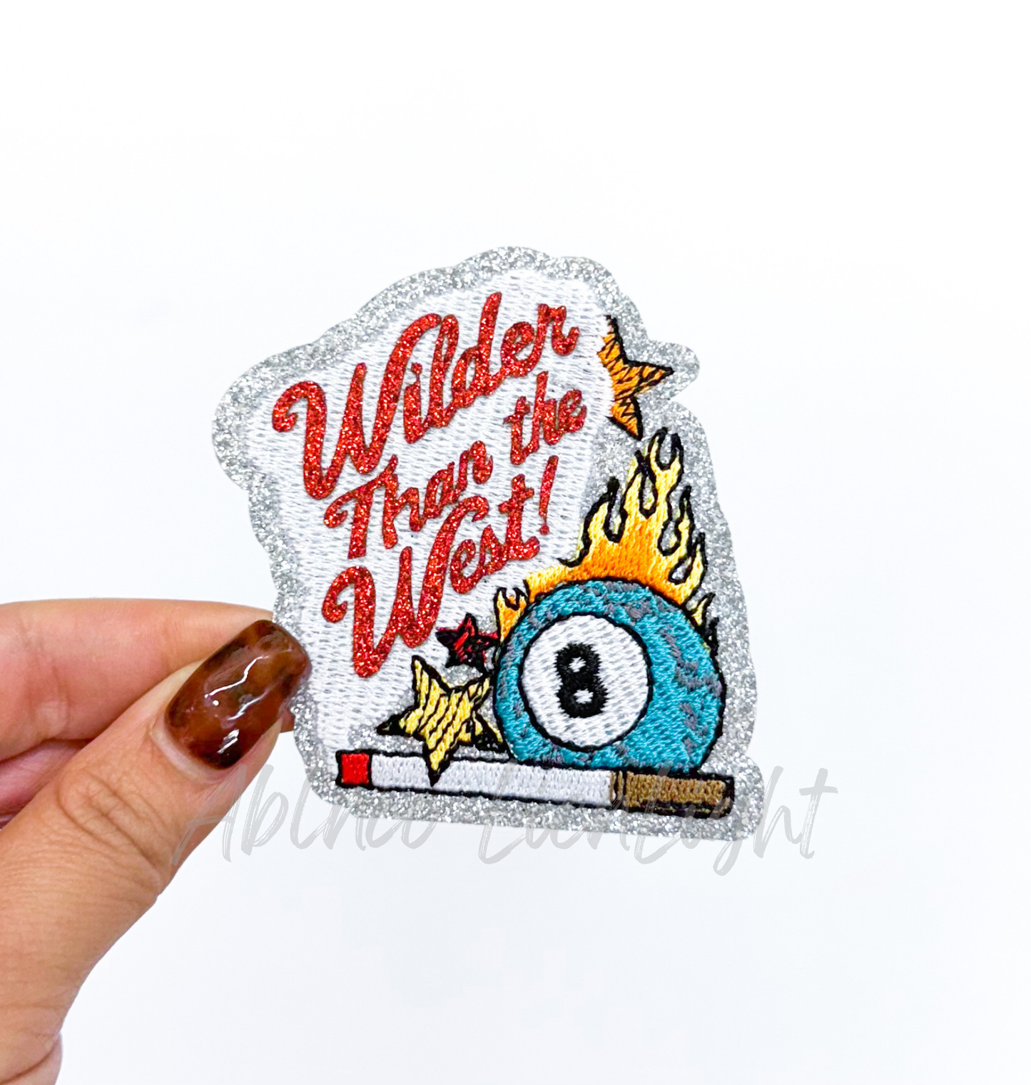 Wilder then the West Retro Western Sequin Patch