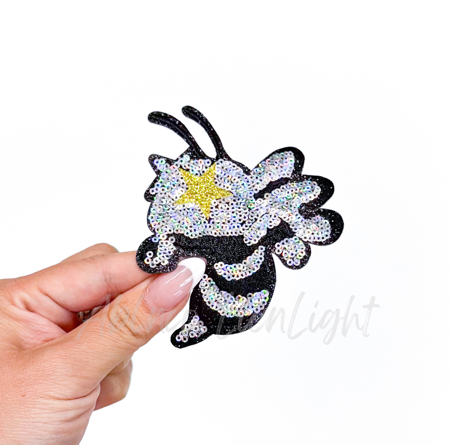 Hornet Mascot Gameday Sequin Patch - Small