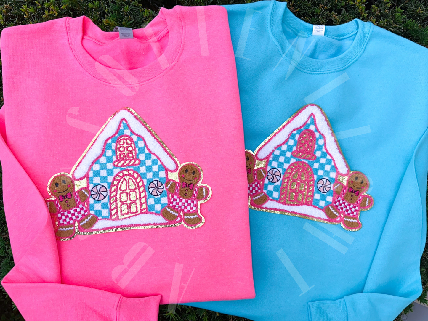 Checkered Gingerbread House Patch
