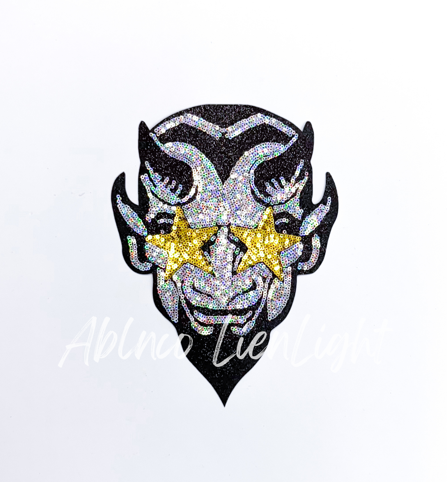 Devil Mascot Gameday Sequin Patch