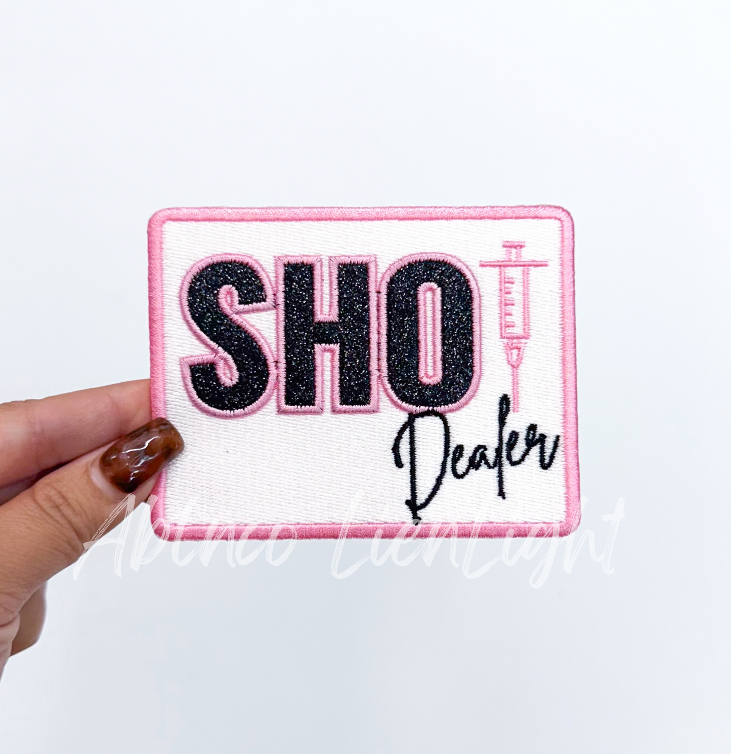 Shot Dealer Glitter Embroidery Patch
