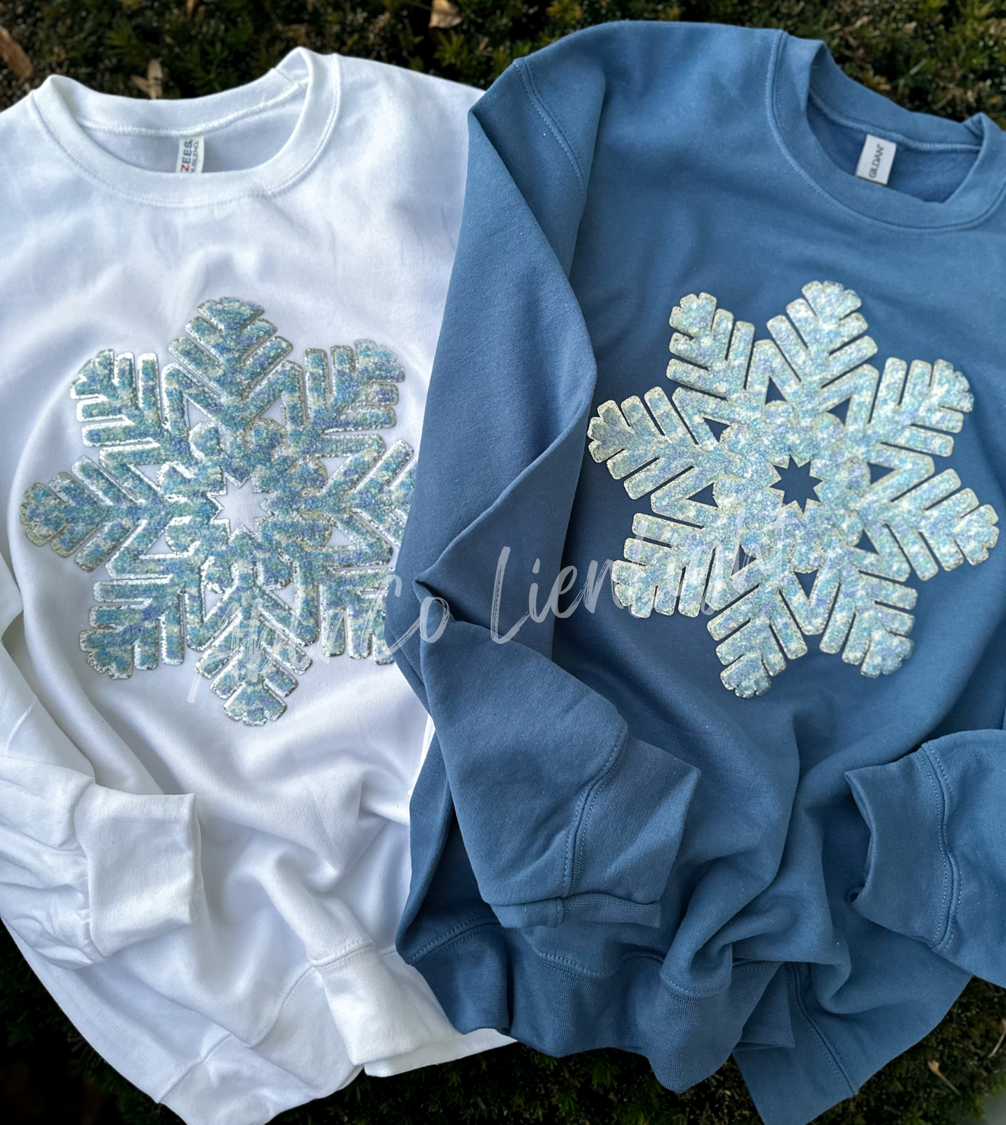 Blue Snowflake Sweatshirt