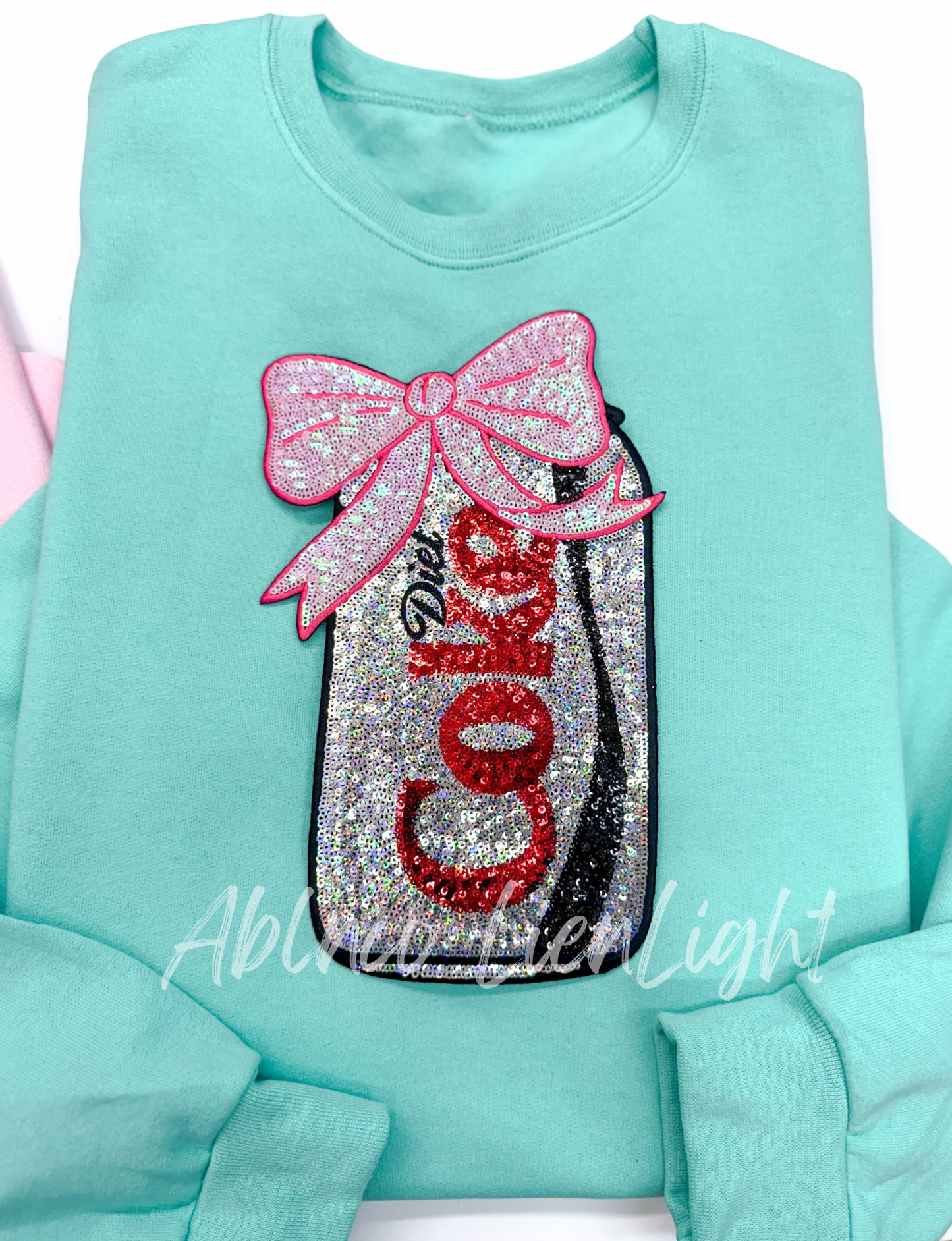 Diet Coke Sequins Sparkles Patch Sweatshirt