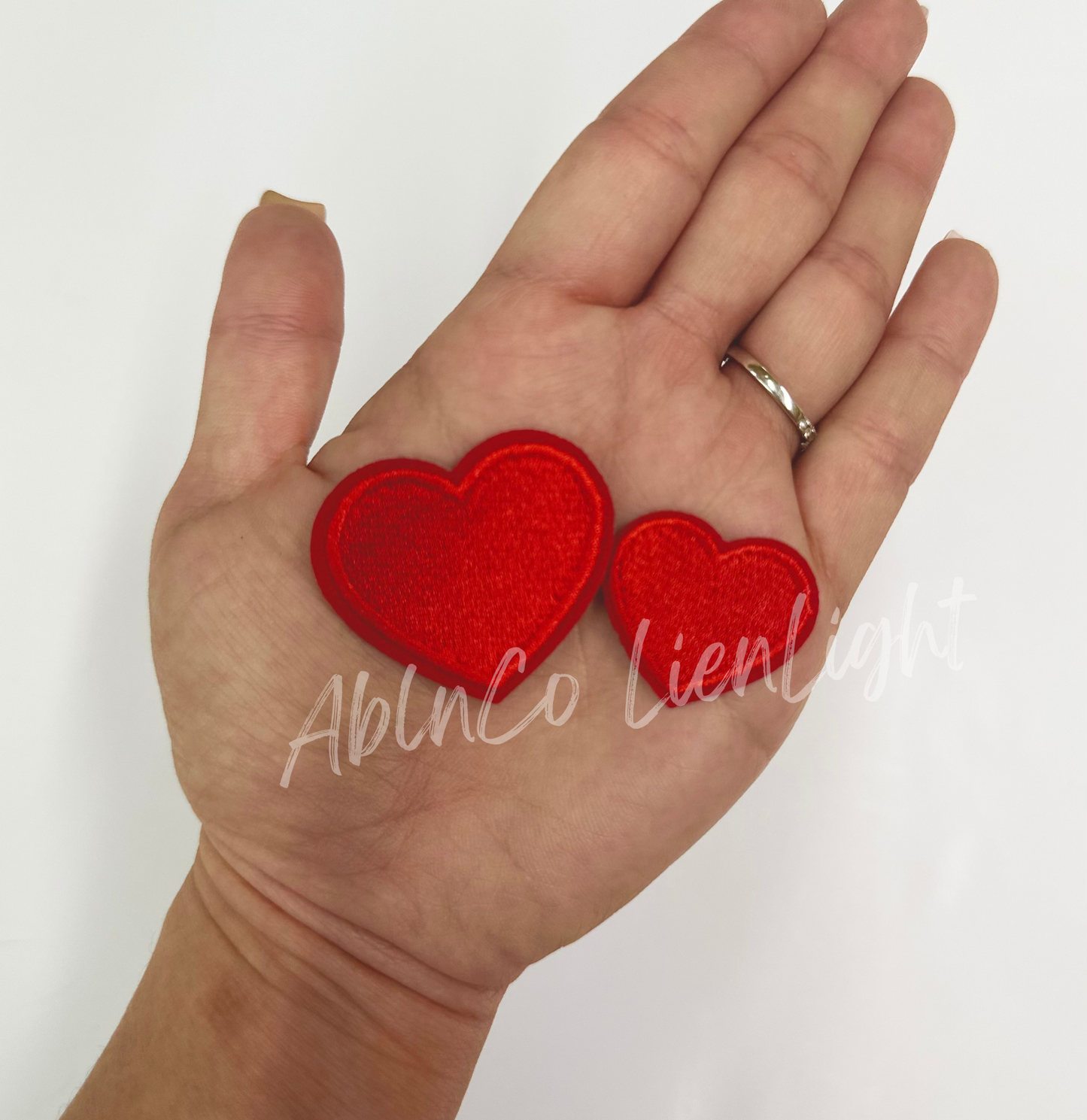 Red Heart Small Embroidery Patch