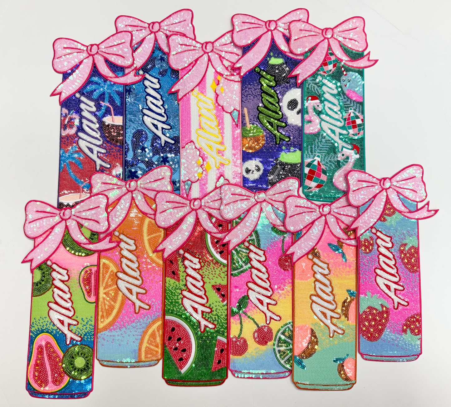 Large Alani Hawaiian Energy Drink Sequin Patch