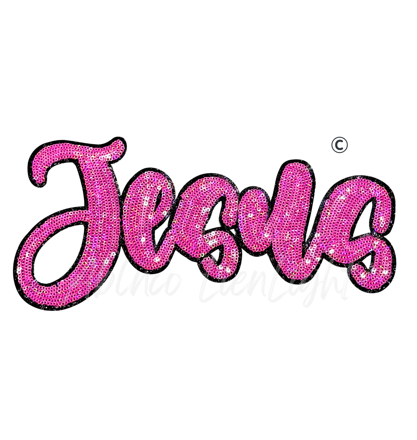 Jesus Easter Faith Sequin Patch - Large