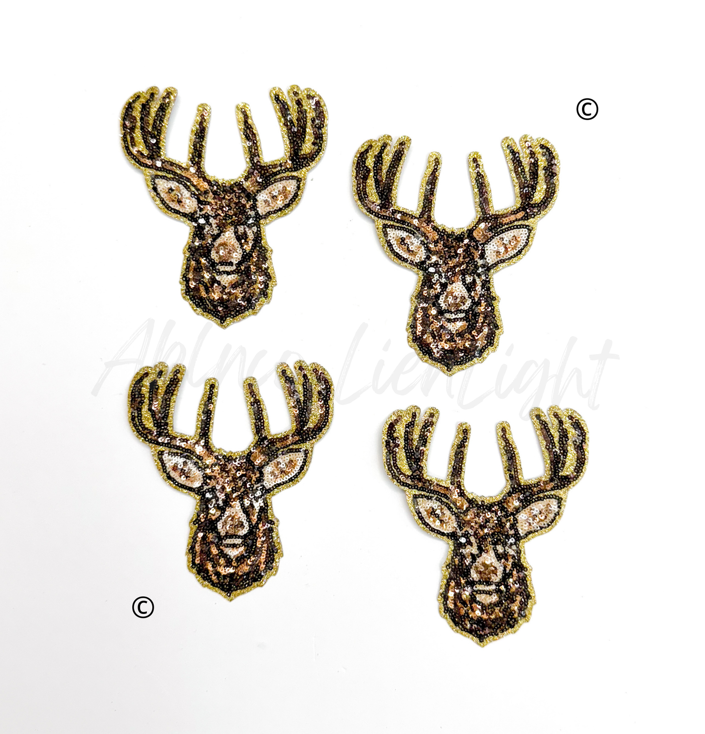 Deer Hunting Sequin Patch - Small