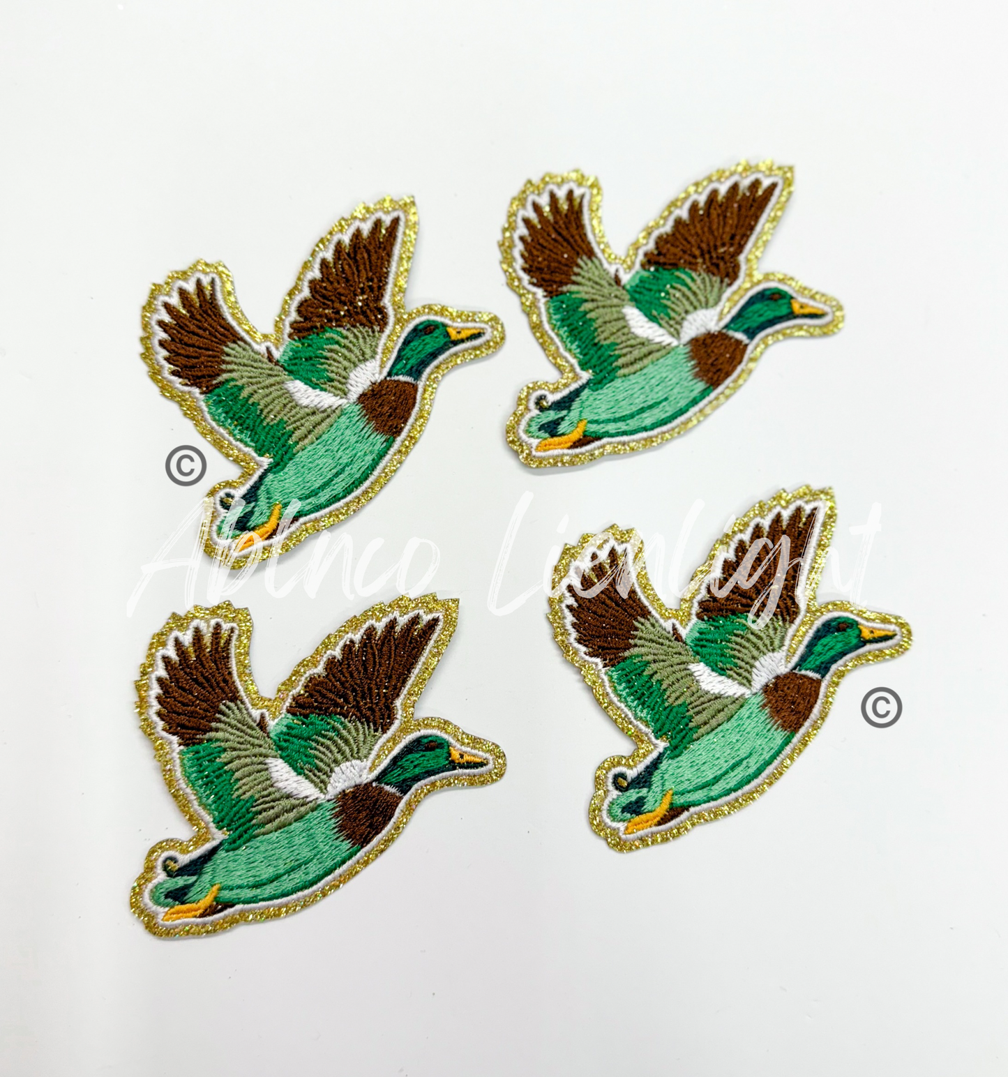 Mallard Duck Hunting Embroidery Patch - Small