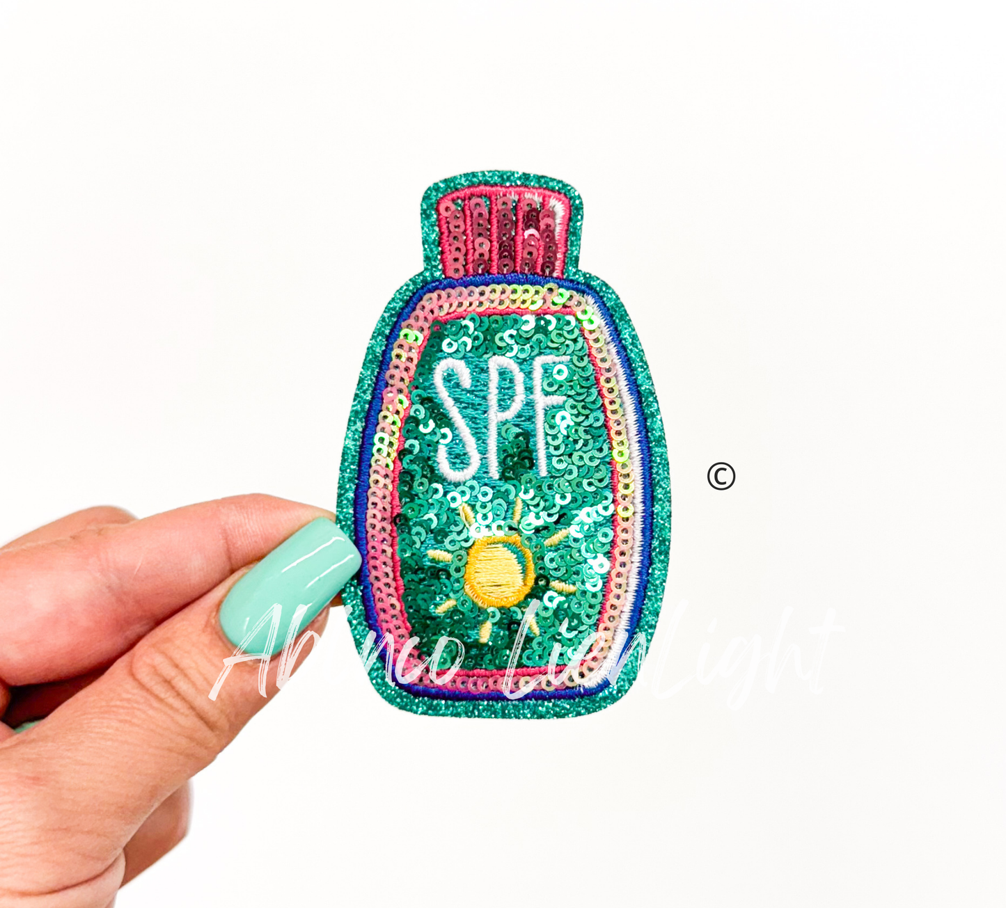 SPF Sunscreen Summer Sequin Patch