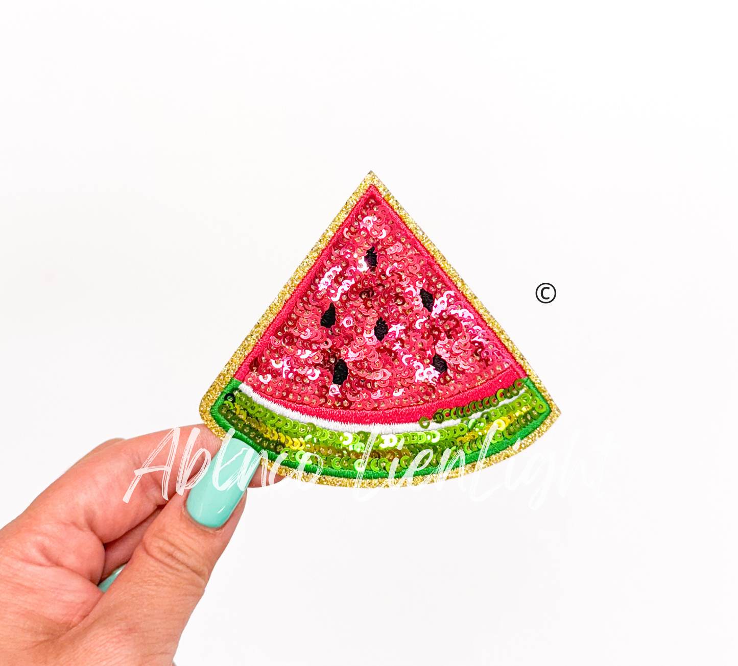 Watermelon Summer Sequin Patch