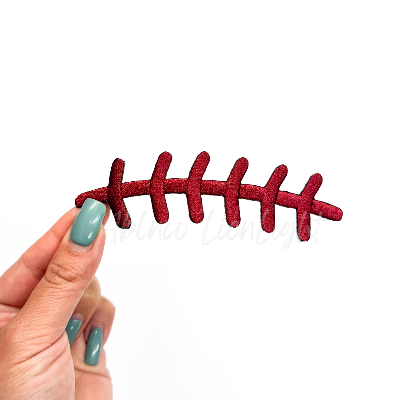 Football Laces Embroidery Patch