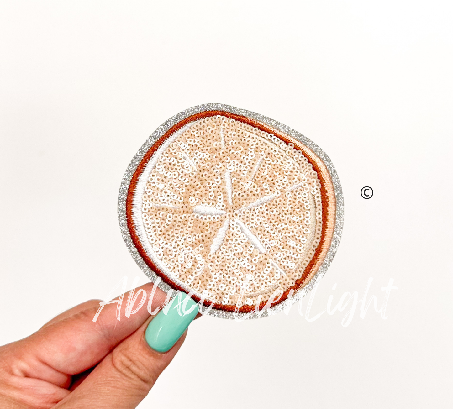 Sand Dollar Summer Sequin Patch