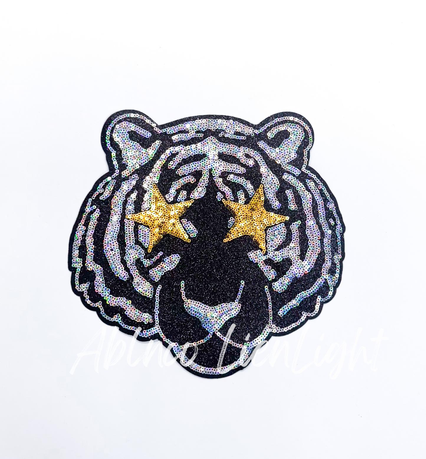 Tiger Mascot Gameday Sequin Patch
