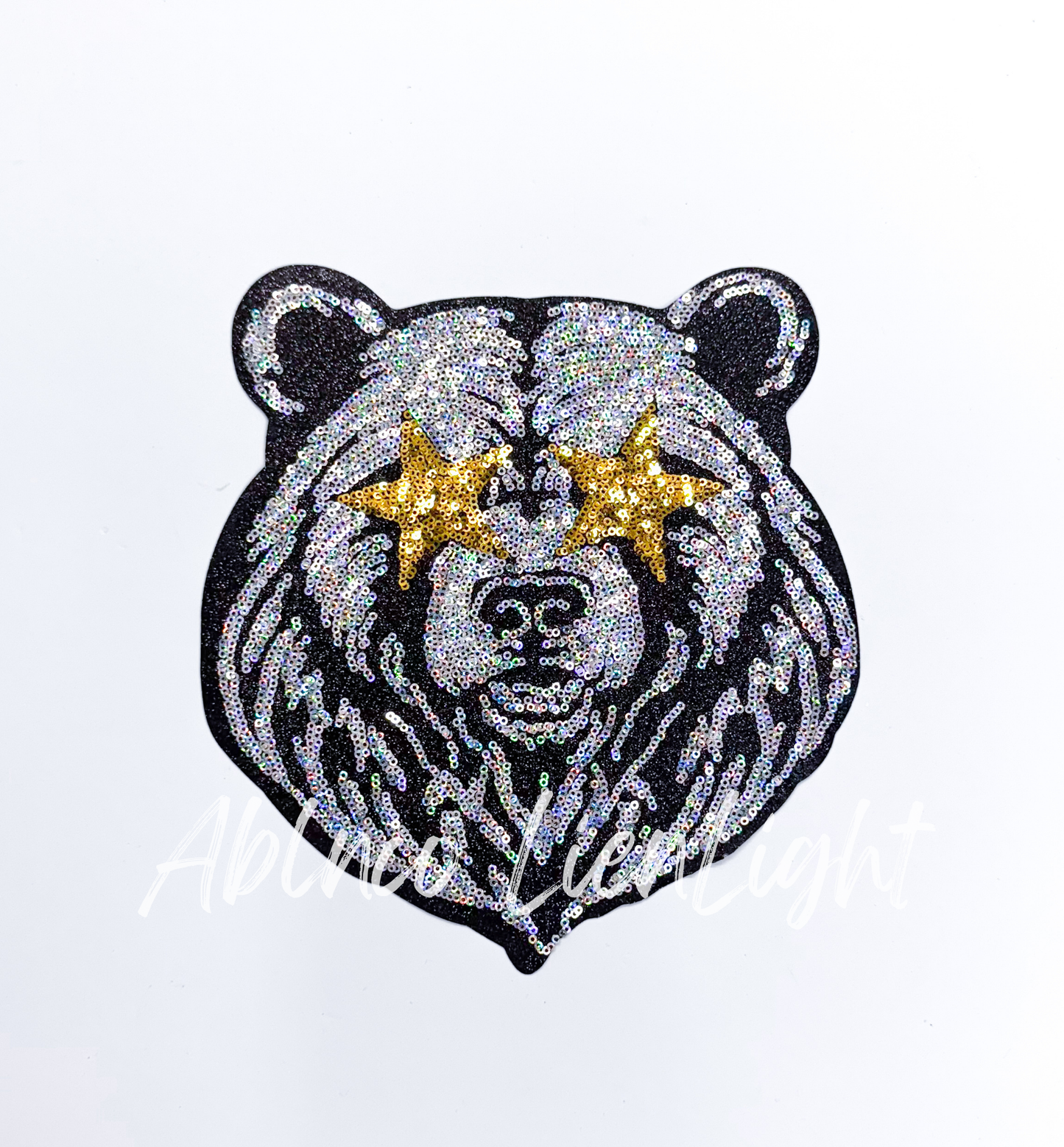 Bear Mascot Gameday Sequin Patch