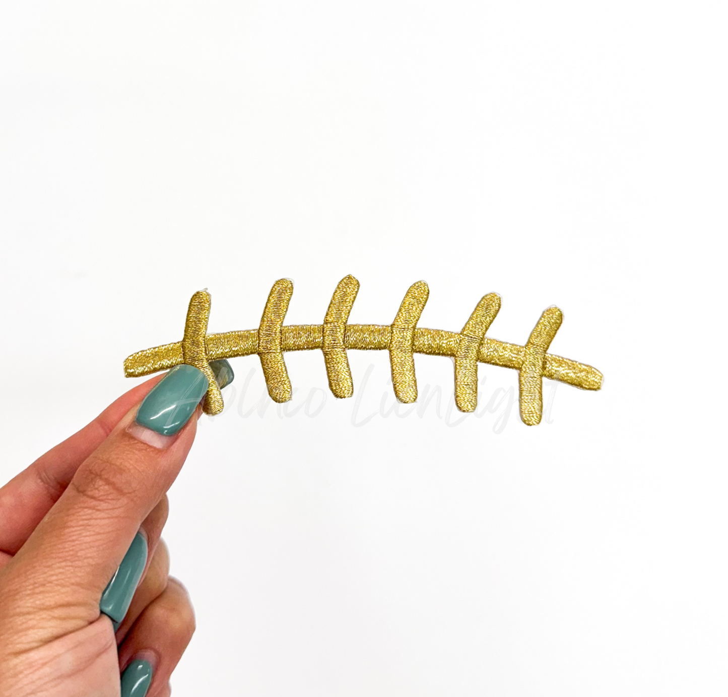 Football Laces Embroidery Patch