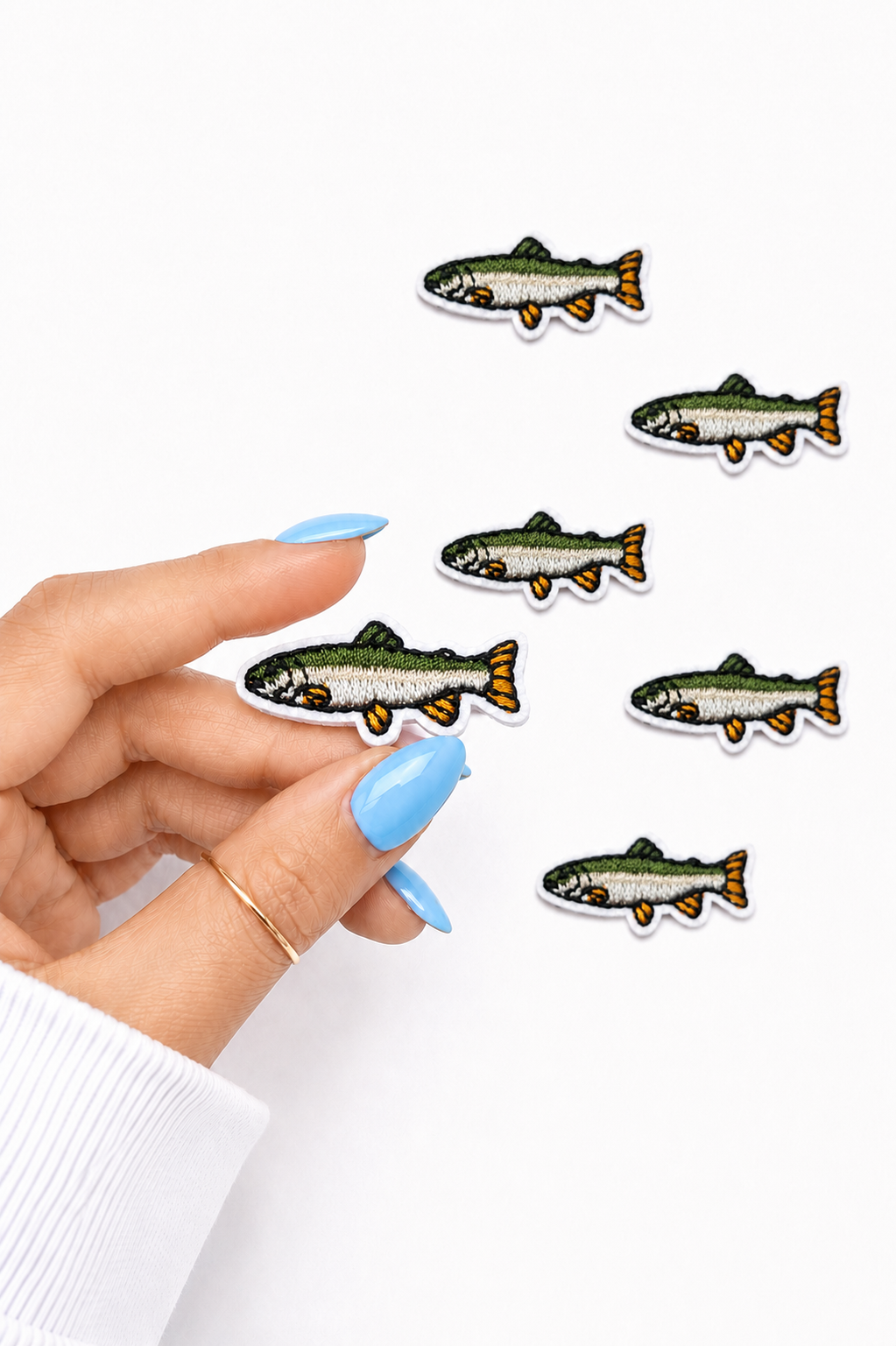 Mini Trout Fish Embroidered Patch