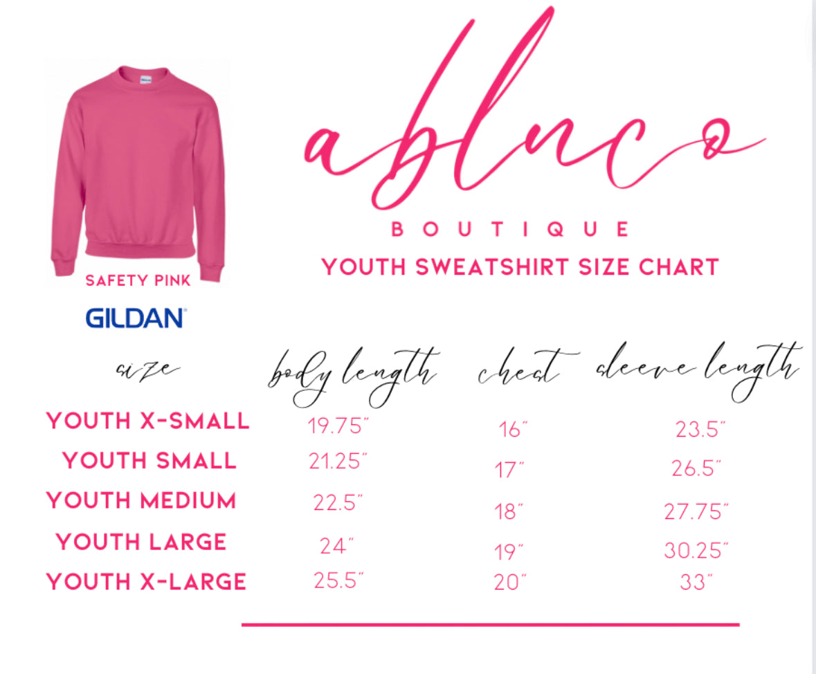 PREPPY PINK MASCOT™ Chenille Patch Sweatshirt with Custom Lettering