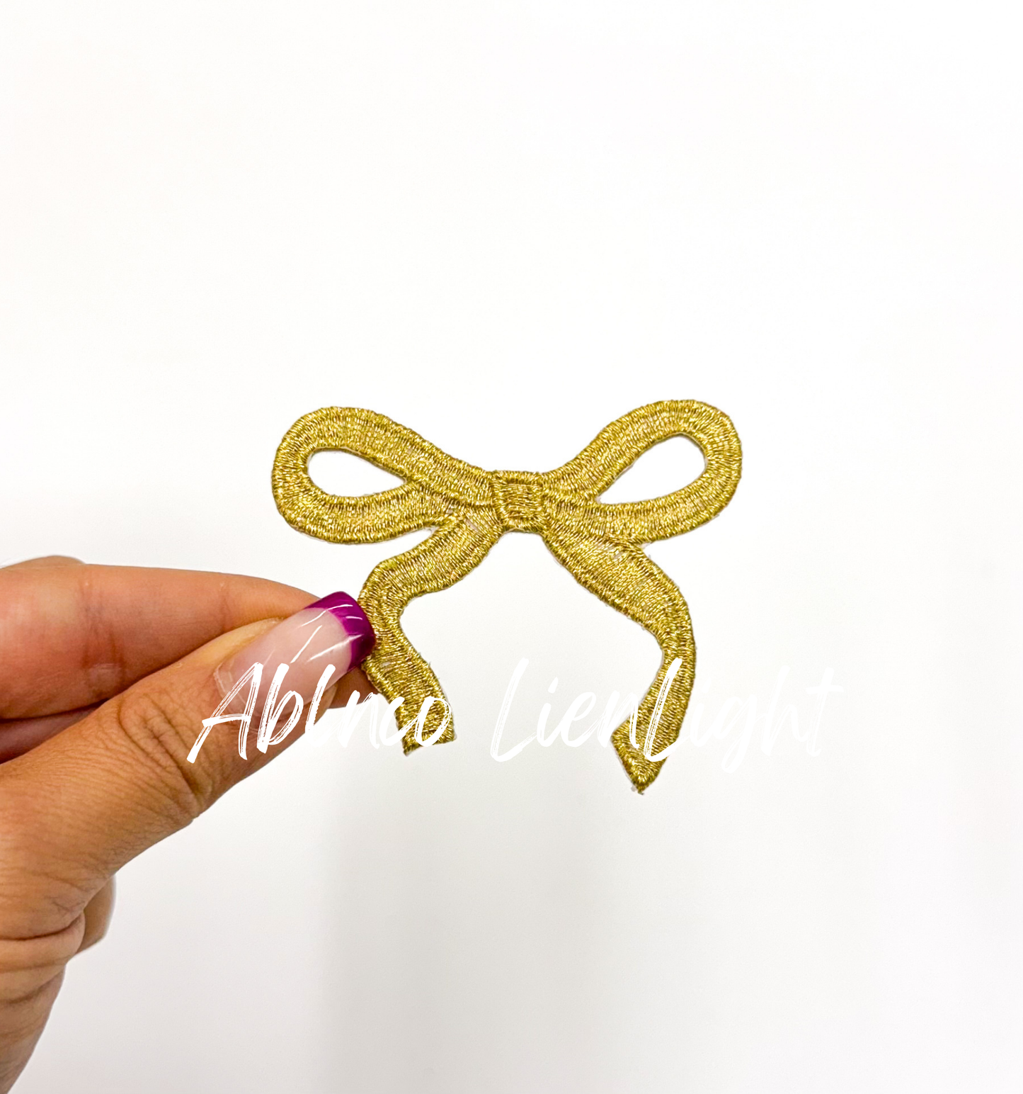 Gold Dainty Bow Patch