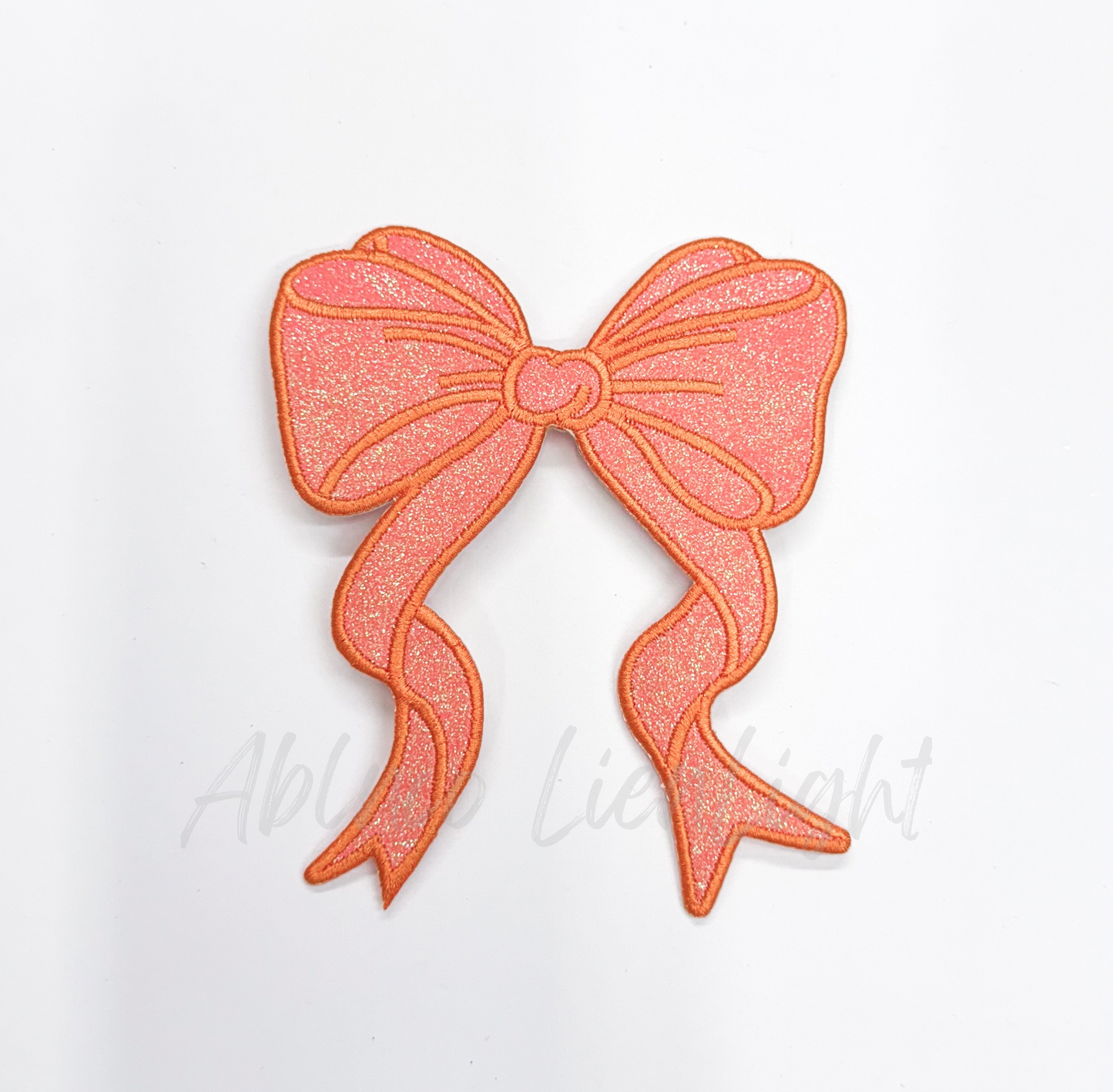 Side Bows Glitter Embroidery Patch