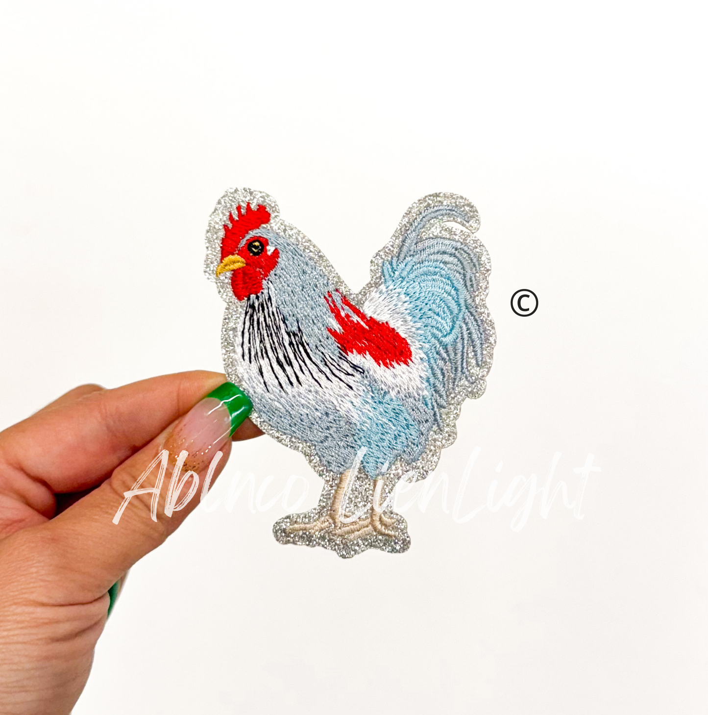 Chicken Farm Animal Embroidery Patch - Small