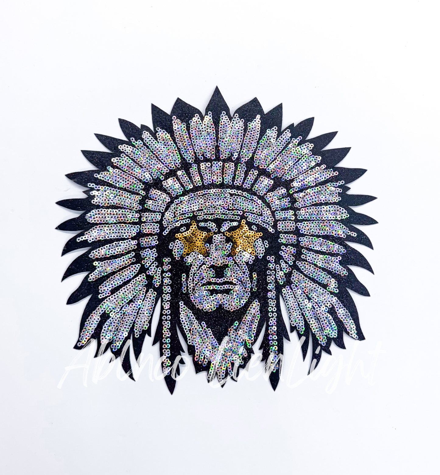 Indian Mascot Gameday Sequin Patch