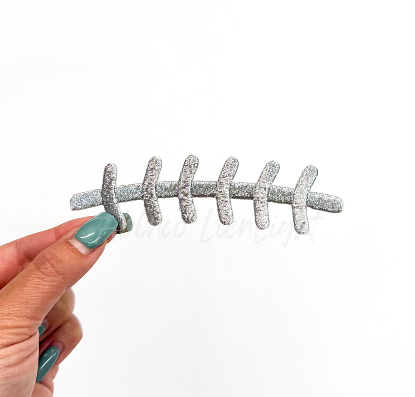 Football Laces Embroidery Patch