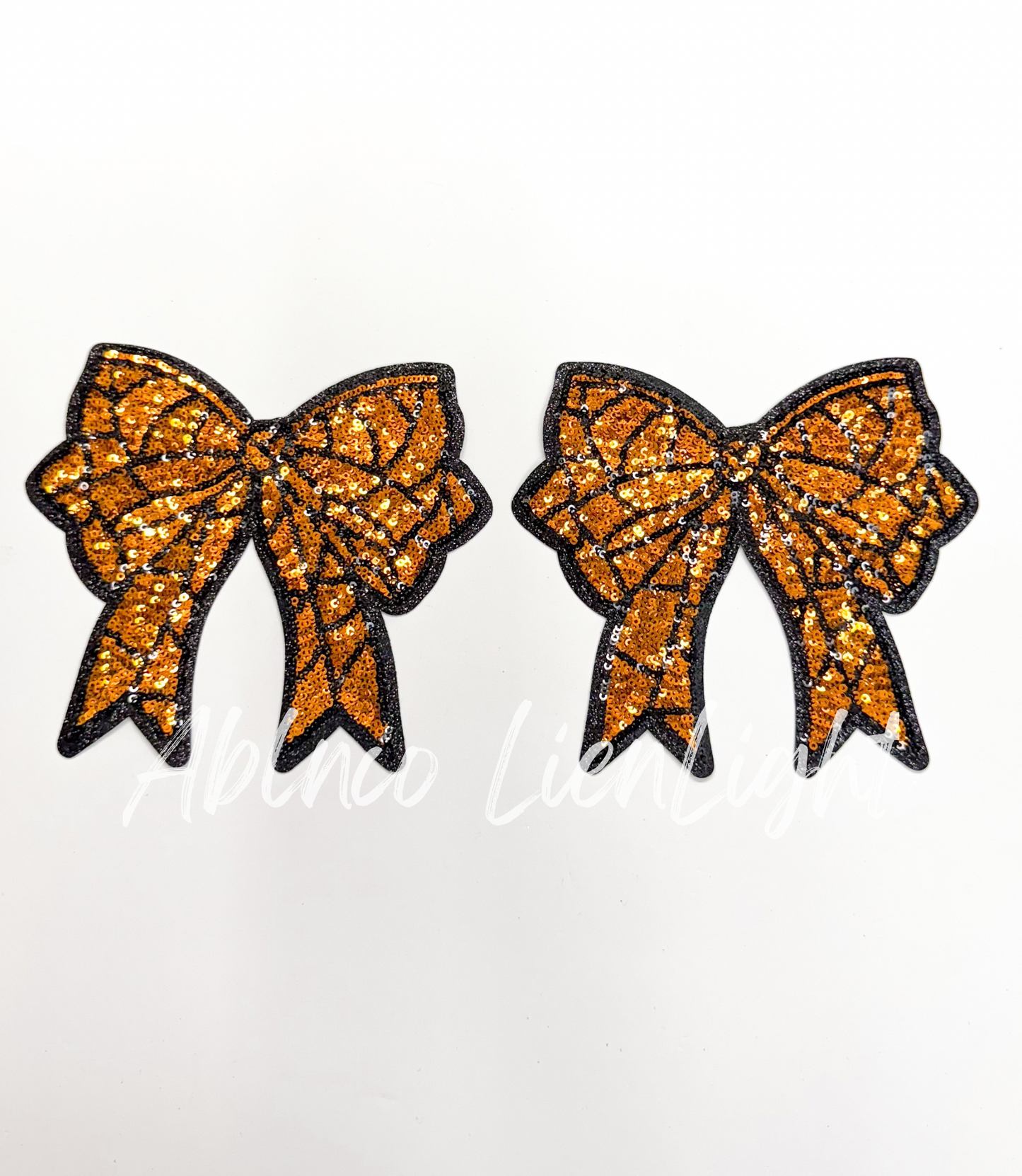 Basketball Sequins Side Bows Patch