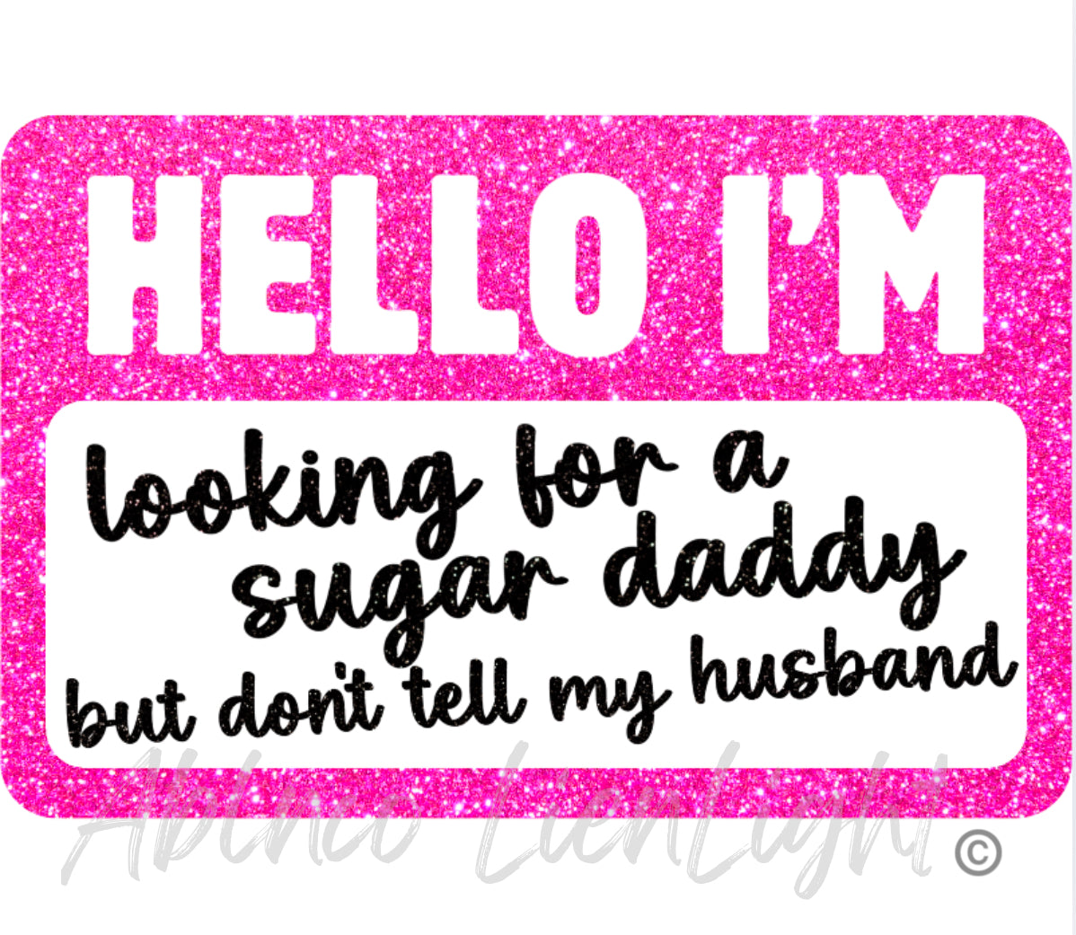Hello I’m looking for a sugar daddy glitter sequins patch